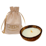 Vela Aromática Vegetal na Casca de Coco Ghera